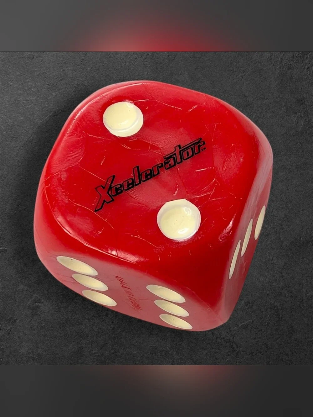 Xcelerator Red Dice Set 5 Piece Large D6 Counter 1.5 Inch Tabletop Casino Game
